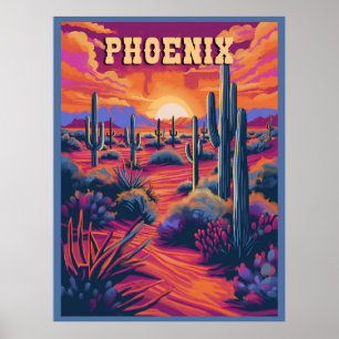 Phoenix, Arizona Reizen Poster