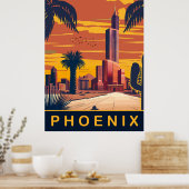 Phoenix, Arizona, reizen Poster (Keuken)