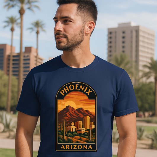 Phoenix Arizona Retro Art Deco T-shirt