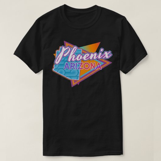 Phoenix Arizona Retro Throwback T-shirt (Design voorkant)