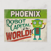 Phoenix Arizona Robot - Funny Briefkaart (Voorkant)