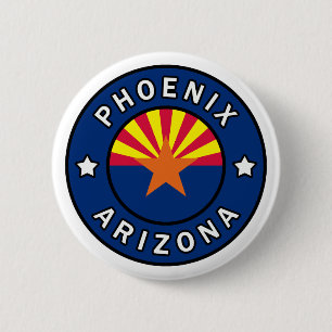 Phoenix Arizona Ronde Button 5,7 Cm