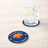 Phoenix Arizona Ronde Kartonnen Onderzetter (Insitu)