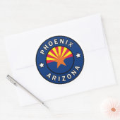 Phoenix Arizona Ronde Sticker (Envelop)