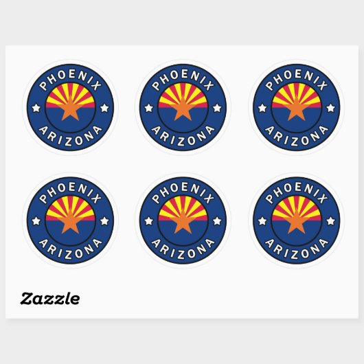 Phoenix Arizona Ronde Sticker (Vel)