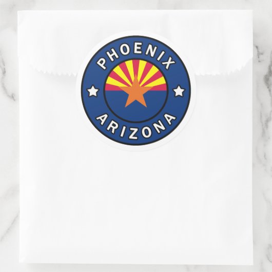Phoenix Arizona Ronde Sticker (Tas)