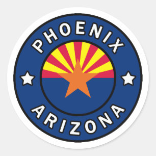 Phoenix Arizona Ronde Sticker