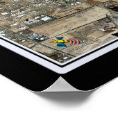 Phoenix Arizona Satellite Poster Map (Hoek)