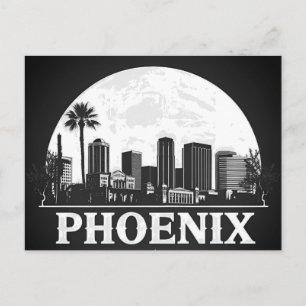 Phoenix Arizona Silhouet Briefkaart