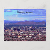 Phoenix Arizona Silhouette overdag Briefkaart (Voorkant)
