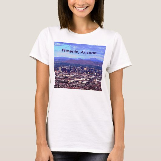 Phoenix, Arizona Skycape in overdag T-shirt (Voorkant)
