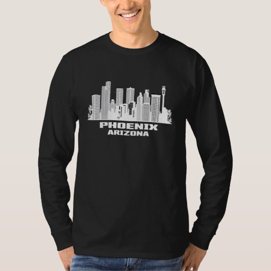 Phoenix Arizona Skyline American Cityscape America T-shirt (Voorkant)