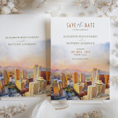 Phoenix Arizona Skyline Bewaar de datum Kaart