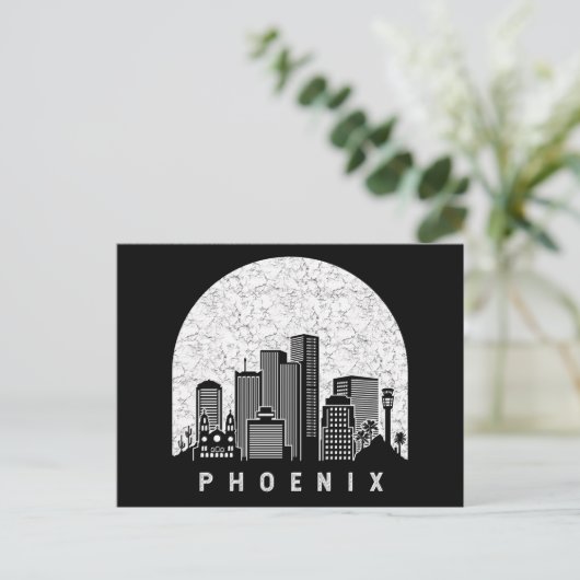 Phoenix Arizona Skyline Briefkaart (Staand voorkant)