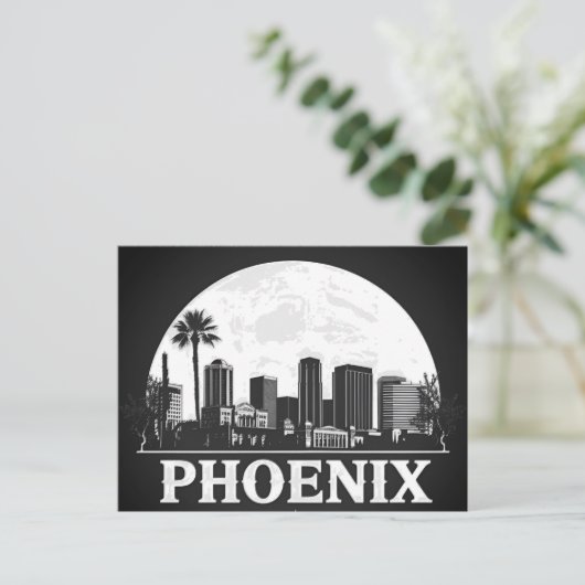 Phoenix Arizona Skyline Briefkaart (Staand voorkant)