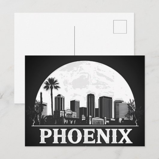 Phoenix Arizona Skyline Briefkaart (Voorkant / Achterkant)