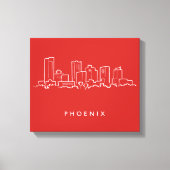 Phoenix Arizona Skyline Canvas Afdruk (Voorkant)
