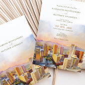 Phoenix Arizona Skyline Destination Wedding Kaart