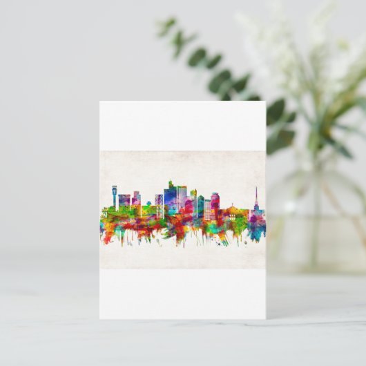 Phoenix Arizona Skyline Feestdagenkaart (Staand voorkant)