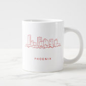 Phoenix Arizona Skyline Grote Koffiekop (Rechts)