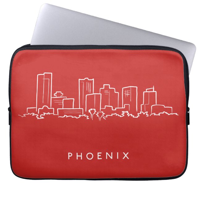 Phoenix Arizona Skyline Laptop Sleeve (Voorkant)