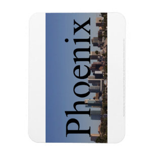 Phoenix Arizona Skyline Magnet met Phoenix in de Magneet
