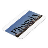 Phoenix Arizona Skyline Magnet met Phoenix in de Magneet (Linkerzijde)