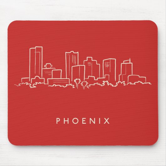 Phoenix Arizona Skyline Muismat (Voorkant)