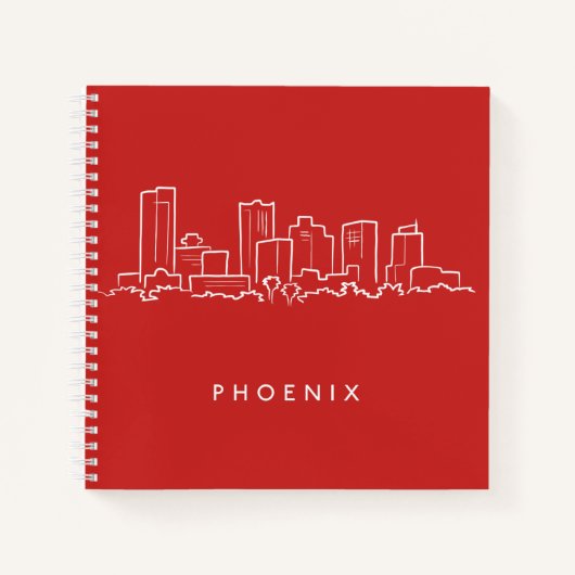 Phoenix Arizona Skyline Notitieboek (Voorkant)