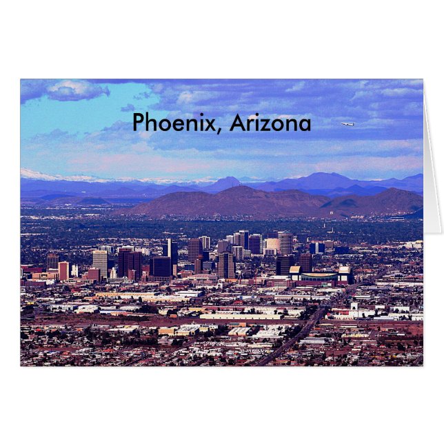 Phoenix Arizona Skyline overdag (Voorkant Horizontaal)