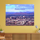 Phoenix Arizona Skyline overdag Canvas Afdruk (Insitu (Woonkamer))