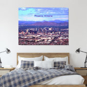 Phoenix Arizona Skyline overdag Canvas Afdruk (Insitu (Slaapkamer))