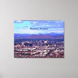 Phoenix Arizona Skyline overdag Canvas Afdruk