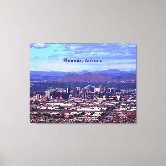 Phoenix Arizona Skyline overdag Canvas Afdruk (Voorkant)