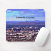 Phoenix Arizona Skyline overdag Muismat (Met muis)