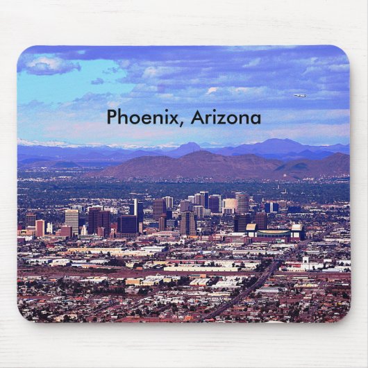 Phoenix Arizona Skyline overdag Muismat (Voorkant)