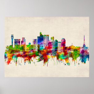 Phoenix Arizona Skyline Poster