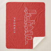 Phoenix Arizona Skyline Sherpa Deken (Voorkant)
