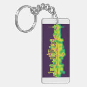 Phoenix Arizona Skyline Sleutelhanger (Voorkant Links)