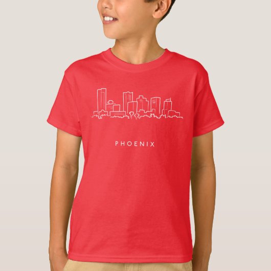 Phoenix Arizona Skyline T-shirt (Voorkant)