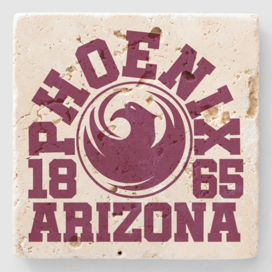 Phoenix, Arizona Stenen Onderzetter (Voorkant)
