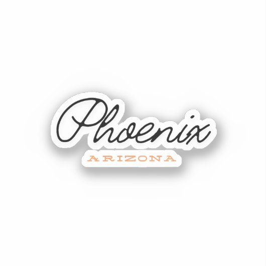 Phoenix Arizona Sticker (Voorkant)