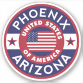 PHOENIX, Arizona Sticker (Voorkant)