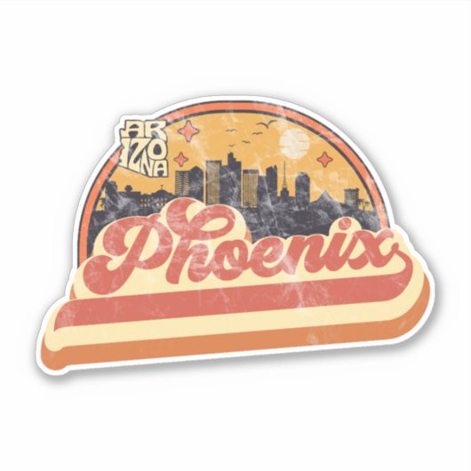 Phoenix, Arizona Sticker (Voorkant)