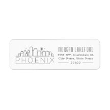 Phoenix, Arizona Stylized Skyline |