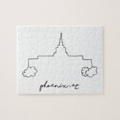 phoenix arizona temple simpele moderne schets legpuzzel (Horizontaal)