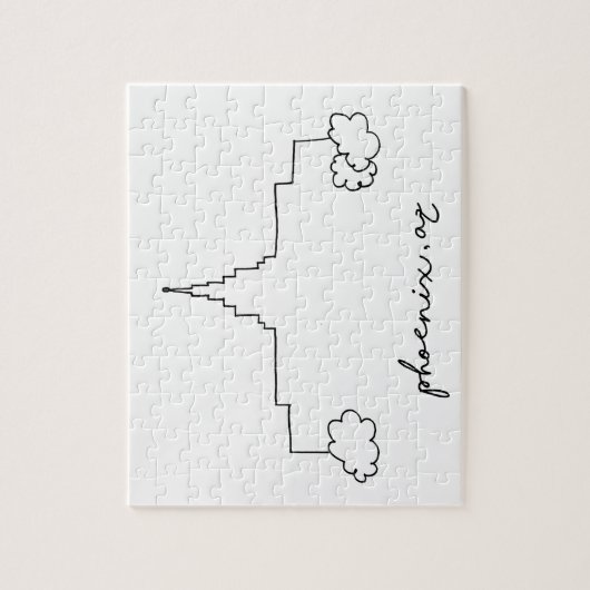 phoenix arizona temple simpele moderne schets legpuzzel (Verticaal)