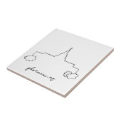 phoenix arizona temple simpele moderne schets tegeltje (Zijkant)