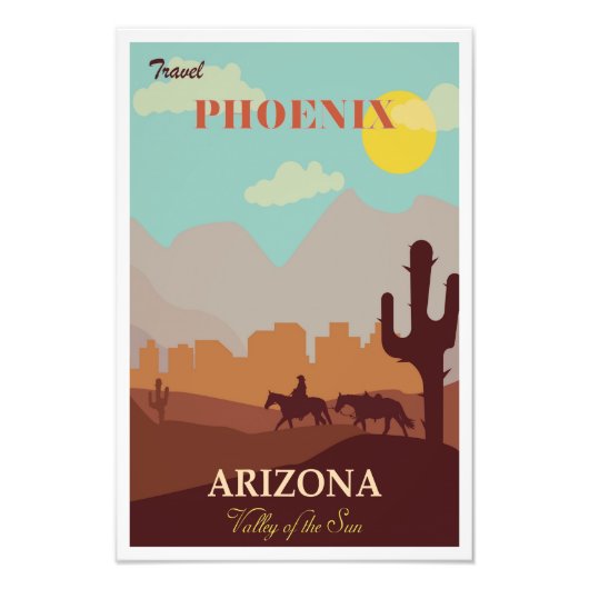 Phoenix Arizona Travel Poster (Voorkant)
