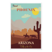 Phoenix Arizona Travel Poster (Voorkant)